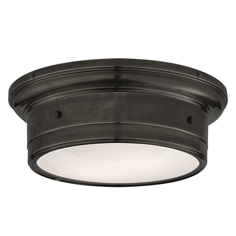 Потолочный светильник круглый черного цвета Modern Simple Ceiling Light Черный Белый Потолочный светильник круглый черного цвета Modern Simple Ceiling Light Черный Белый в Сочи | Loft Concept