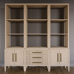 Модульный стеллаж Primo из трех составных элементов Светлый дуб варинант исполнения - 2 | Loft Concept в Сочи