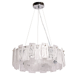 Люстра круглая с подвесными прямоугольными пластинами из стекла Glacier Panels варинант исполнения - 2 | Loft Concept в Сочи