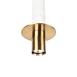 Подвесной светильник с узким цилиндрическим плафоном и золотым металлическим декором Concrete Pipe варинант исполнения - 15 | Loft Concept в Сочи