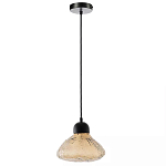 Подвесной светильник с янтарным фактурным плафоном Lamp with Frozen Glass Effect варинант исполнения - 3 | Loft Concept в Сочи