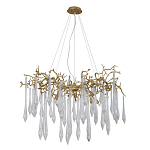 Люстра подвесная с прозрачными подвесками в форме капель Droplet Chandelier варинант исполнения - 2 | Loft Concept в Сочи