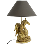 Настольная лампа с абажуром Дракон Golden Dragon Lamp Brown варинант исполнения - 2 | Loft Concept в Сочи