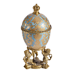 Шкатулка на величественных львах из фарфора с бронзовыми элементами Eden Garden варинант исполнения - 3 | Loft Concept в Сочи