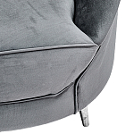 Диван с мягкой обивкой из ткани серый Ethan Sofa варинант исполнения - 3 | Loft Concept в Сочи