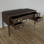 Письменный стол с 4-мя ящиками Elsa Dreams Walnut варинант исполнения - 2 | Loft Concept в Сочи