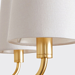 Люстра золотая с белыми тканевыми абажурами Coolness варинант исполнения - 4 | Loft Concept в Сочи