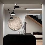 Панно на стену из шерсти мериноса Белый Круг  варинант исполнения - 2 | Loft Concept в Сочи