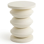 Фигурный приставной столик кремового цвета  AMORPHOUS варинант исполнения - 1 | Loft Concept в Сочи