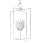 Подвесной светильник белый c абажуром в виде цветка тюльпана White Tulips варинант исполнения - 2 | Loft Concept в Сочи