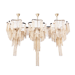 Люстра большая из золотистых металлических цепочек Atlantis Chain варинант исполнения - 2 | Loft Concept в Сочи