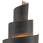 Бра в форме спирали черное с золотой внутренней отделкой Warm Glow варинант исполнения - 1 | Loft Concept в Сочи