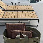 Шезлонг на металлическом каркасе с регулируемой спинкой GUELL Sunbed варинант исполнения - 4 | Loft Concept в Сочи