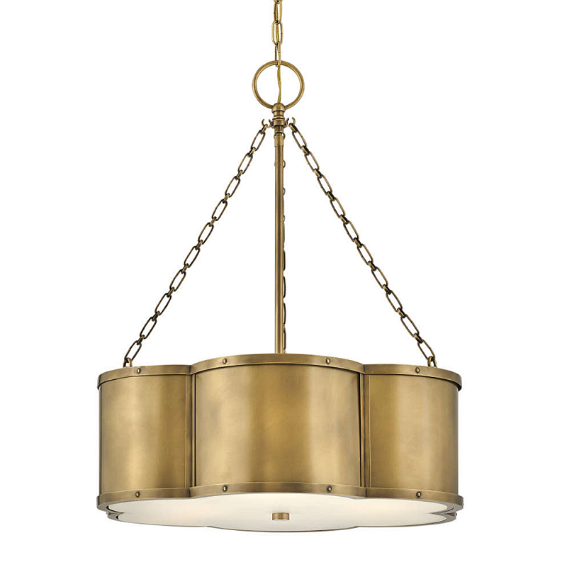 Люстра подвесная волнистой формы Hinkley Латунь Белый Черный в Сочи | Loft Concept 