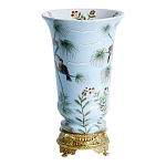 Ваза из фарфора с бронзовыми элементами Tropical Garden варинант исполнения - 2 | Loft Concept в Сочи