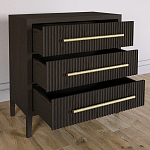 Комод Primo с 3 выдвижными ящиками Темный орех варинант исполнения - 5 | Loft Concept в Сочи