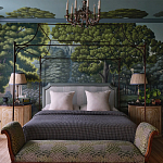 Обои ручная роспись Malmaison Special Colourway on Auguste scenic paper варинант исполнения - 1 | Loft Concept в Сочи