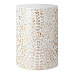 Столик с инкрустацией с перламутровым узором Jean Cream варинант исполнения - 1 | Loft Concept в Сочи