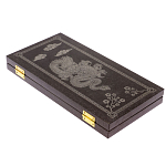 Подарочные нарды из натурального камня с гравировкой Backgammon from Stone варинант исполнения - 5 | Loft Concept в Сочи