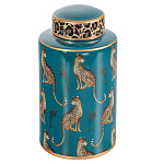 Ваза фарфоровая с крышкой Leopard Ccollection варинант исполнения - 1 | Loft Concept в Сочи