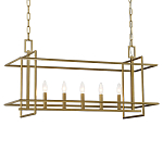 Подвесной светильник прямоугольный 5-ти ламповый Linear Kitchen Light варинант исполнения - 1 | Loft Concept в Сочи