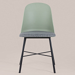 Стул из прочного пластика на металлическом основании Anora Green  варинант исполнения - 2 | Loft Concept в Сочи