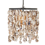 Люстра овальная с подвесками из устричных раковин Sea Ravens варинант исполнения - 2 | Loft Concept в Сочи