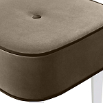 Квадратный мягкий пуф на белых ножках Winton Pouf Square варинант исполнения - 4 | Loft Concept в Сочи