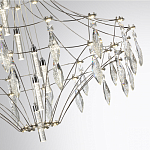 Люстра подвесная из металла с прозрачными подвесками из хрусталя Quasar 93 варинант исполнения - 10 | Loft Concept в Сочи