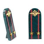 Сувенир Погон МВД из натурального камня змеевик Souvenir Epaulets варинант исполнения - 6 | Loft Concept в Сочи