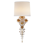 Бра с цветочным основанием и тканевым абажуром Tugella Flower Lamp варинант исполнения - 1 | Loft Concept в Сочи