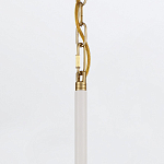 Подвесной светильник с плафоном в форме плоского купола и белой шарообразной лампой Eurofase варинант исполнения - 13 | Loft Concept в Сочи