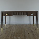 Письменный стол Elsa Dreams Walnut Шпон дерево с двумя ящиками варинант исполнения - 1 | Loft Concept в Сочи