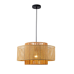 Подвесной светильник с абажуром из плтеного бамбука Light Inside the Cell варинант исполнения - 2 | Loft Concept в Сочи
