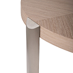 Столик журнальный с низкой круглой столешницей Wood Grain варинант исполнения - 4 | Loft Concept в Сочи