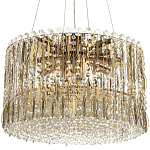Круглая люстра с металлическими и хрустальными подвесками Bonnay Crystal Chandelier варинант исполнения - 3 | Loft Concept в Сочи