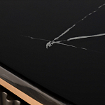 Комод черный округлой формы с рельефным фасадом Black Cut варинант исполнения - 6 | Loft Concept в Сочи