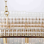 Люстра подвесная овальная со стеклянными трубками Nembus варинант исполнения - 4 | Loft Concept в Сочи