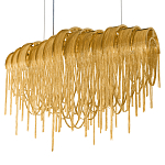 Люстра подвесная с металлическими цепочками и изогнутыми металлическими дугами 72 см Atlantis Chain варинант исполнения - 18 | Loft Concept в Сочи