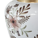 Ваза с нежным цветочным узором в пастельных тонах и крышкой с золотым акцентом Chinoiserie Ceramics варинант исполнения - 3 | Loft Concept в Сочи