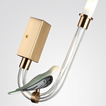 Бра с прозрачной изогнутой трубкой и декоративной фигуркой птицы Ganthea варинант исполнения - 4 | Loft Concept в Сочи