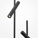 Напольный торшер светодионый черный Lumen Duo варинант исполнения - 3 | Loft Concept в Сочи