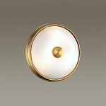 Бра круглое с матовым стеклянным плафоном и металлической окантовкой Soft Halo варинант исполнения - 4 | Loft Concept в Сочи