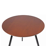 Кофейный столик с круглой столешницей на 3-х черных ножках Laconic Stylish Design варинант исполнения - 1 | Loft Concept в Сочи