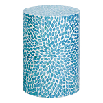 Столик с инкрустацией с перламутровым узором Flower Blue варинант исполнения - 1 | Loft Concept в Сочи