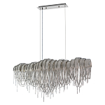 Люстра подвесная с металлическими дугами и длинными цепочками 115 см Atlantis Chain варинант исполнения - 9 | Loft Concept в Сочи