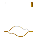 Подвесной светильник волнообразный изогнутый цвета латунь 3000К Spiral Lighting варинант исполнения - 2 | Loft Concept в Сочи