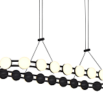 Люстра овальная с круглыми светодиодными источниками света Maxine Light варинант исполнения - 11 | Loft Concept в Сочи