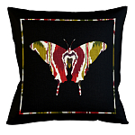 Подушка декоративная бабочка цветной узор Ikat Pattern варинант исполнения - 1 | Loft Concept в Сочи