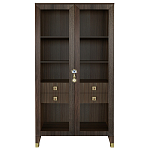 Дизайнерский шкаф витрина Elsa Dreams Walnut с 4-мя ящиками варинант исполнения - 9 | Loft Concept в Сочи